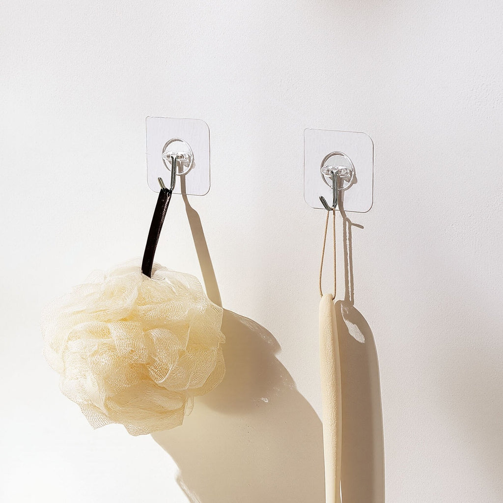 Adhesive Wall Hooks 12-Pack