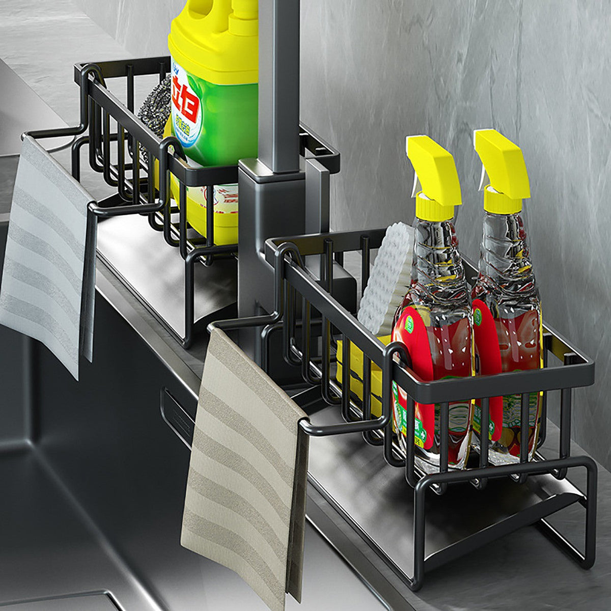 Metal Sink Caddy & Sponge Holder